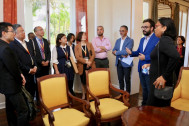 la délégation visite les salons de la Villa du département