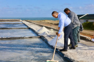 Visite des salines de Saint Leu