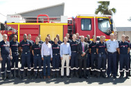 Les élus du Département aux cotés des responsables et nouveaux sapeurs-pompiers professionnels