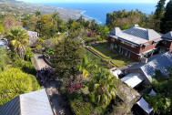 Vue aérienne du jardin botanique