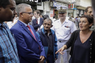 visite en ville de la Ministre des Outre-mer et dialogue avec le Président du Département de La Réunion