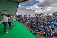 Les collégiens attentifs au discours de l'élue déléguée aux collèges et à l'éducation