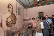 Le ministre indien a visité l'expoisition permanente du Lazaret 1