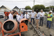 Visite de chantier de la future Salle de la croisée