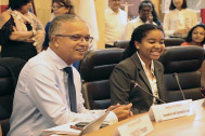 le Président du Département et la Présidente du Conseil des Jeunes 2019-2020, Mélissa Beaucamps