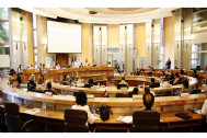 L'Hémicycle du Département pendant la Séance Plénière