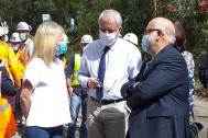 Discussions sur le chantier du Bras de la Plaine