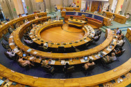 L'hémicycle du Département pendant la séance