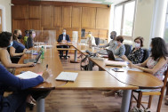 Rencontre avec Cyrille Melchior, Président du Conseil Départemental et Martine LADOUCETTE, Directrice générale de l’Agence régionale de santé (ARS)avec les services du Département et les équipes de l'ARS